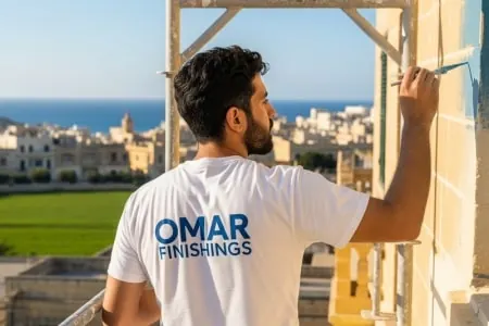 Professional plastering services in Mgarr, Malta.